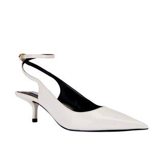 Steve Madden Rizzie Low Heels in White 8 With Box Womens Pumps